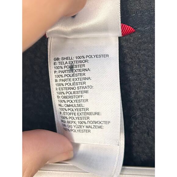 The North Face Men's Full Zip Fleece Jacket Long Sleeves Outdoor Gray Size XL - Picture 9 of 11